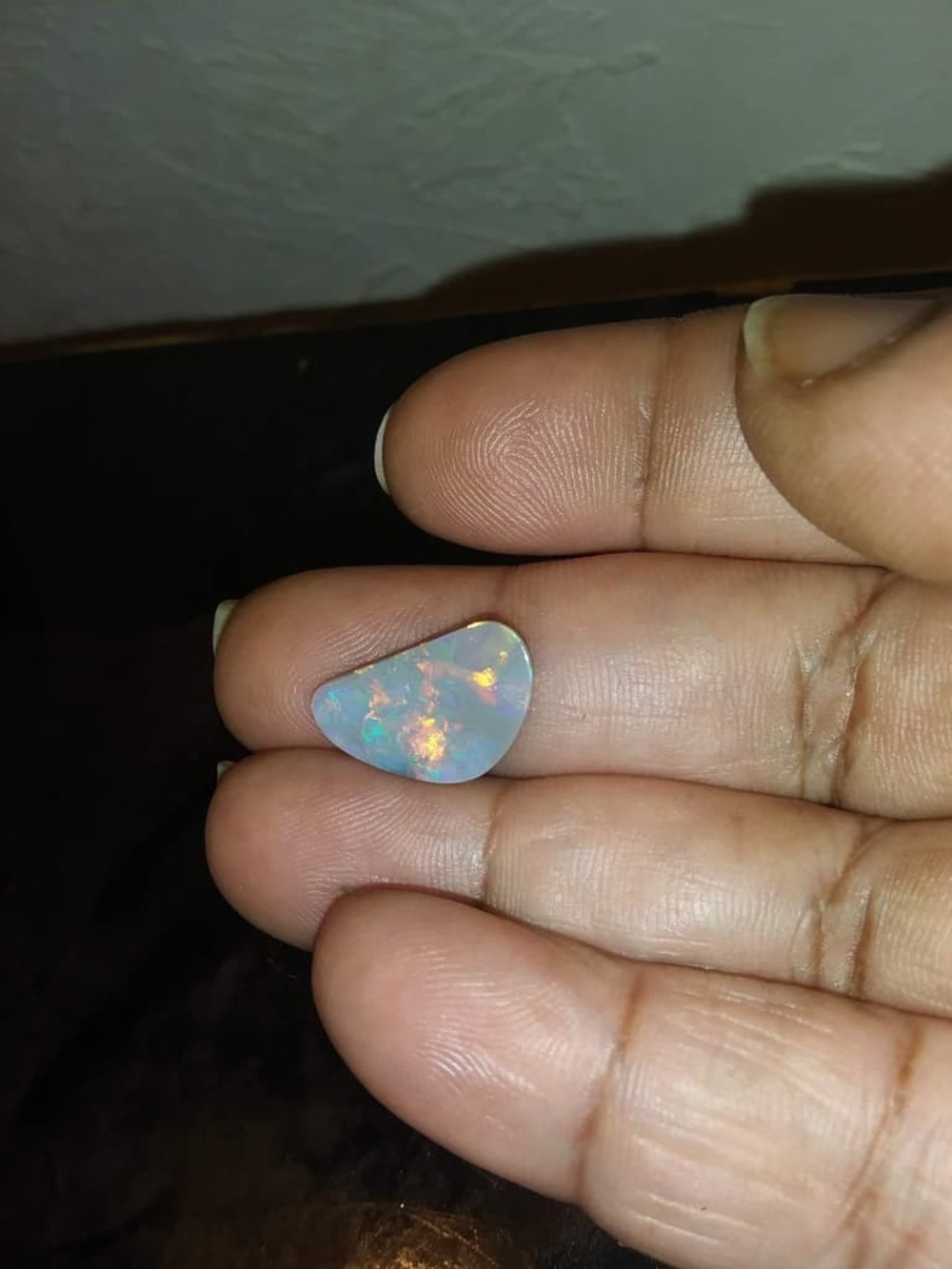 Natural 2.84ct Australian Lightning Ridge Black Opal - Picture 2 of 3
